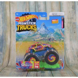 Hot Wheels Monster Trucks Volkswagen Beetle- Psyco-Delic New
